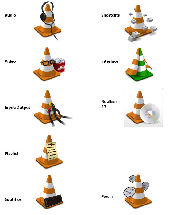 VLC new icons